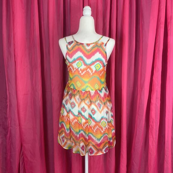 Millau Boho brightly patterned dress, small - Picture 2 of 9